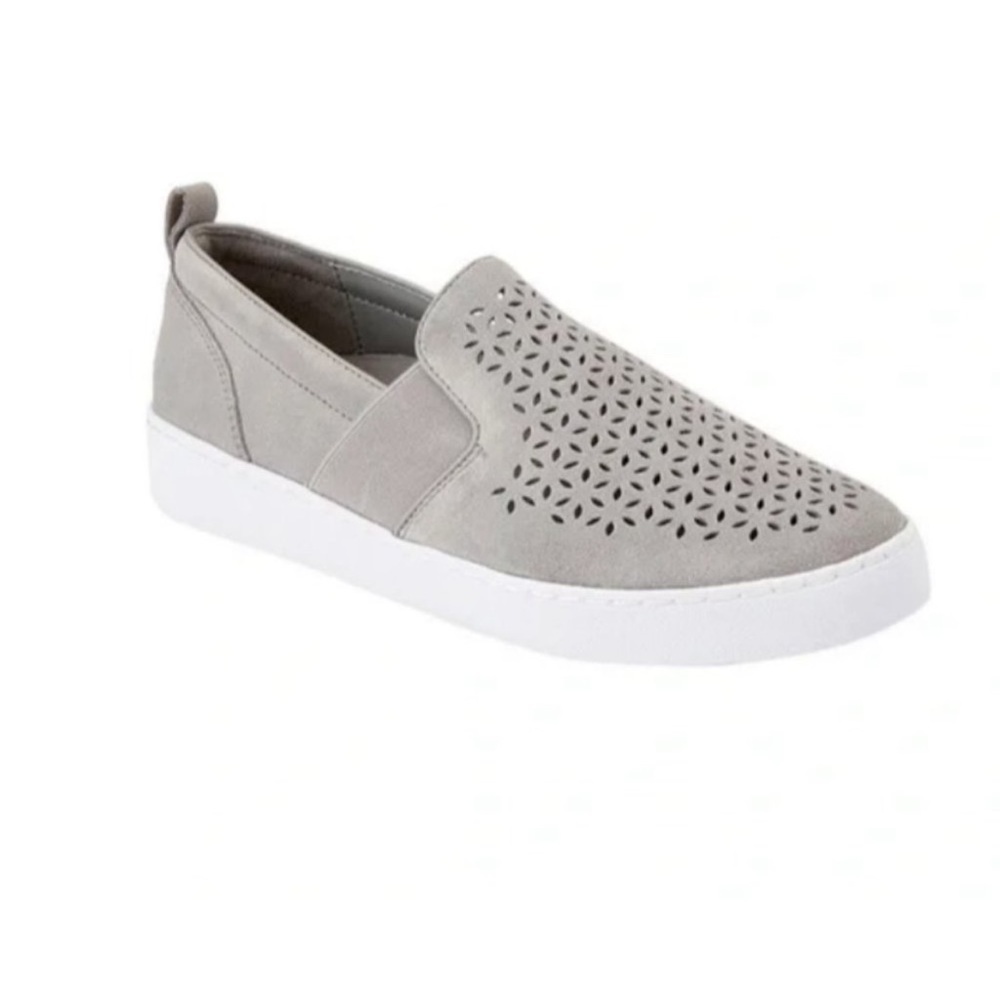 Vionic Kani Gray Suede Slip On Sneaker Size 7